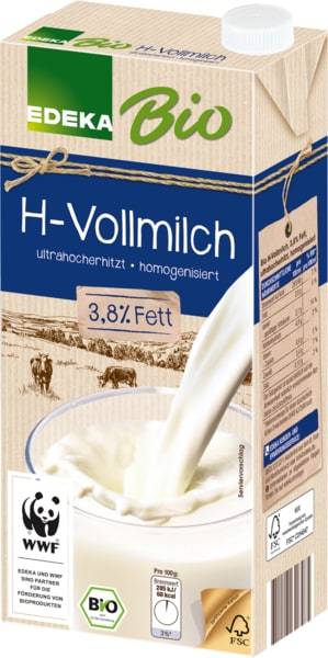 H-Milch - Bio H-Milch - 3,8% 12x1,0